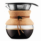 BODUM POUR OVER COFFEE MAKER WITH PERMANENT FILTER, 0.5 L, 17 OZ