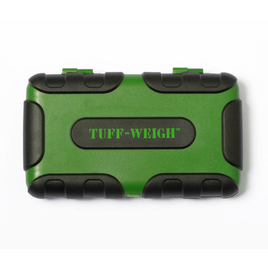 TUFF-WEIGH SCALES 1000 X 0.1 GRAM - WITH IMPACT RESISTANT CASE - GREEN