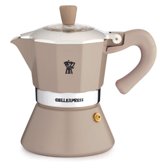 PEZZETTI BELLEXPRESS ALUMINIUM MOKA POT - 3 CUP BRONZE ELEKTRA